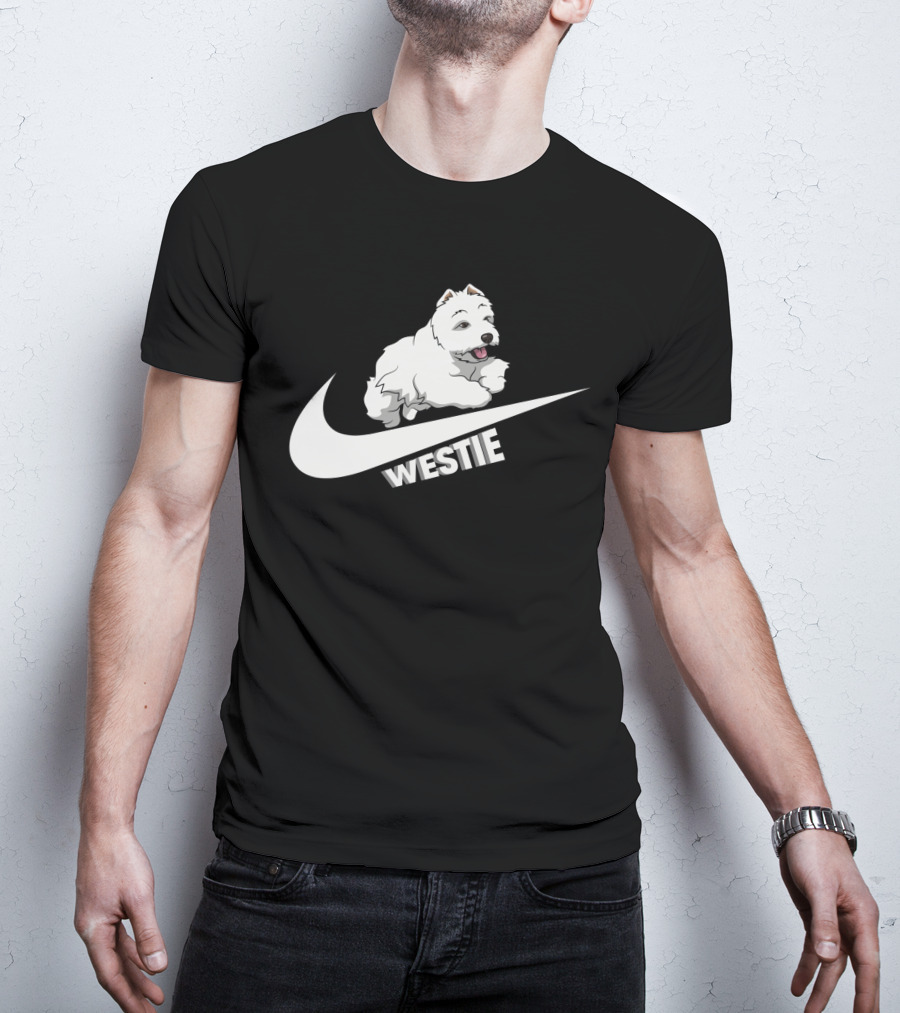 Westie Dog Nike Swoosh T-Shirt