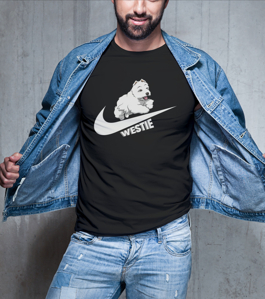 Westie Dog Nike Swoosh T-Shirt