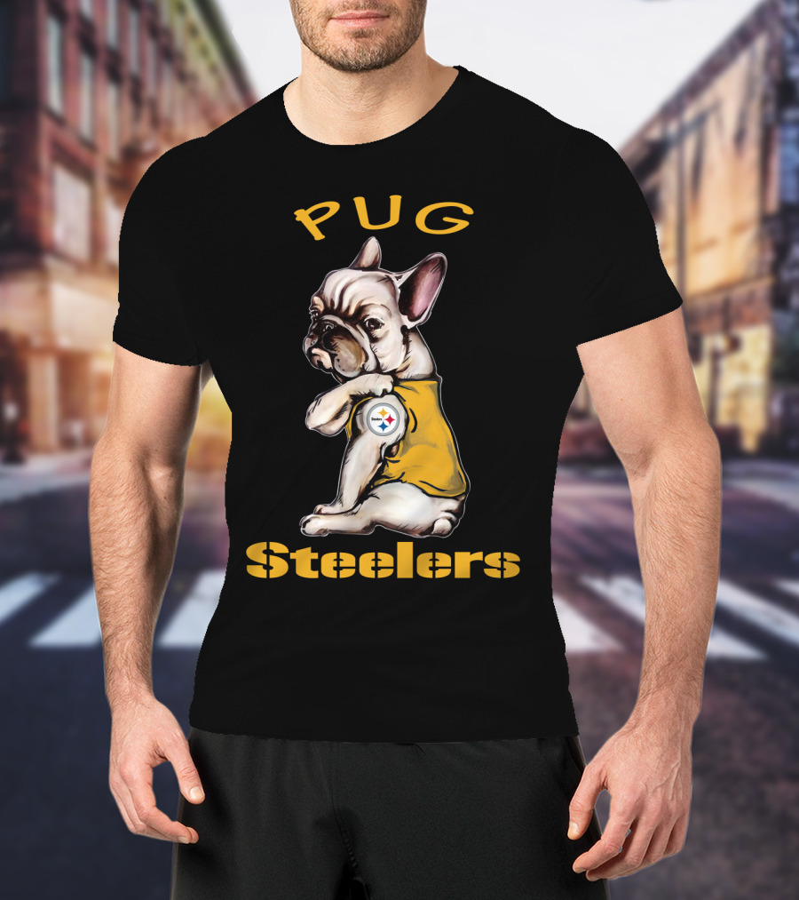 Pug Steelers Nfl Team T-Shirt
