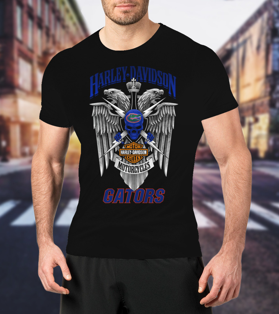 Harley Davidson Motorcycles Gators Florida Gators Motorcycle Cycles T-Shirt