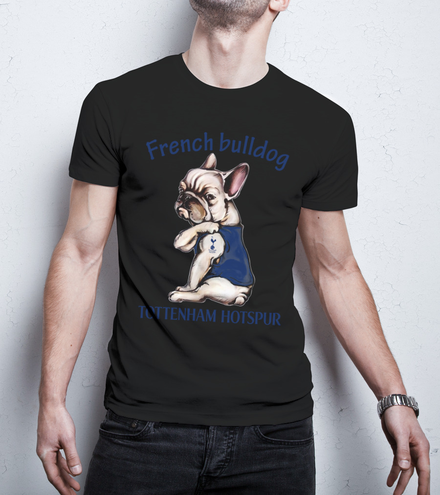 French Bulldog Tottenham Hotspur Fan 38 Football Dog Fd T-Shirt