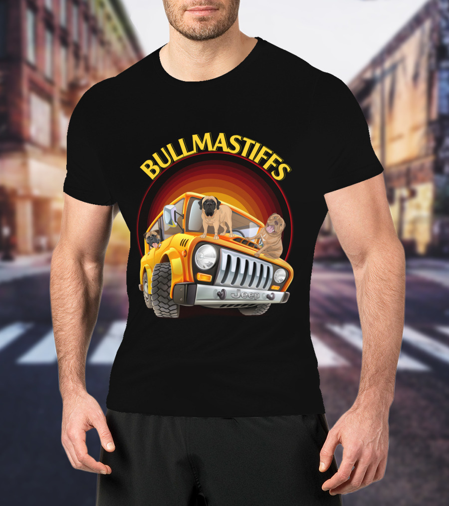 Bullmastiffs Jeep T-Shirt