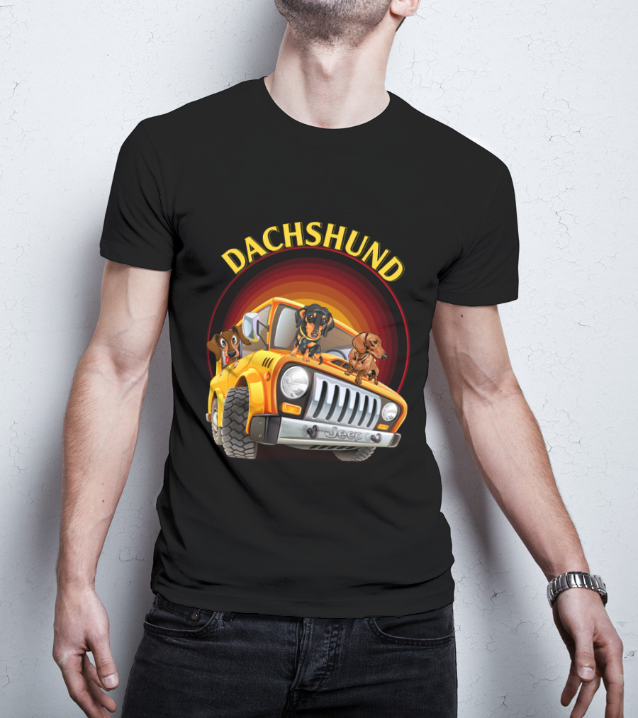 Dachshund Jeep Adventure T-Shirt