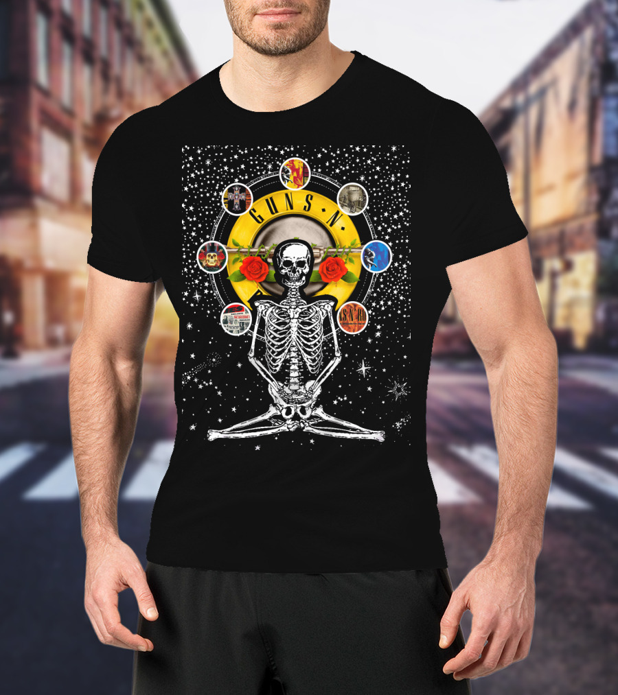 Guns N' Roses DH 59 Skeleton Celestial T-Shirt