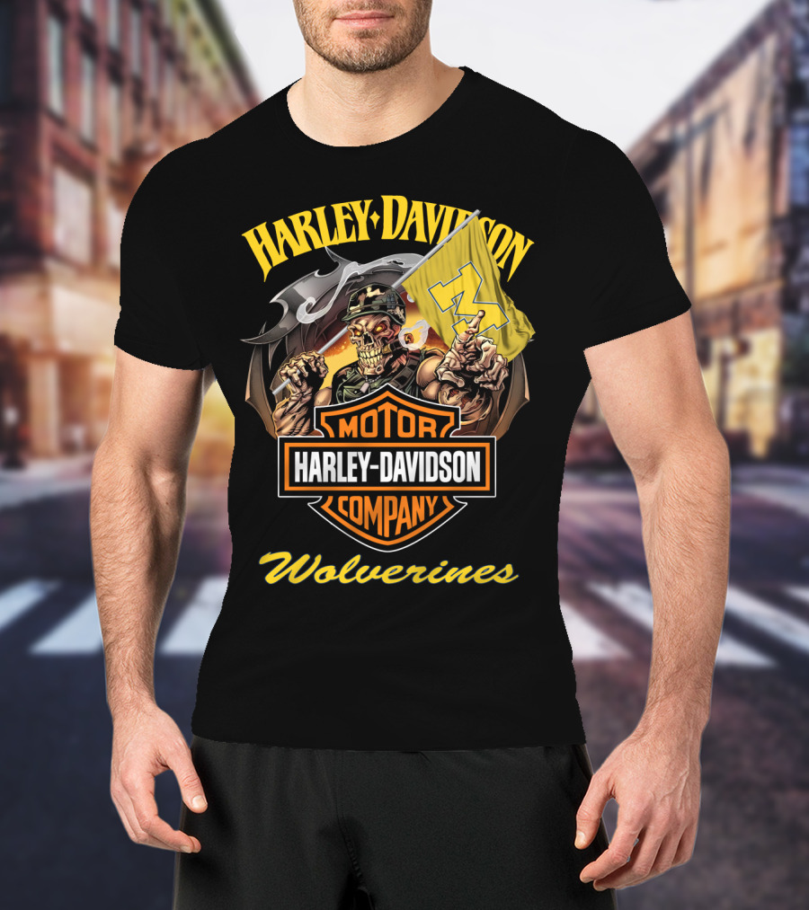 Harley Davidson Motor Company Wolverines T-Shirt