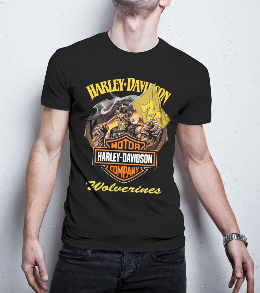 Harley Davidson Motor Company Wolverines T-Shirt
