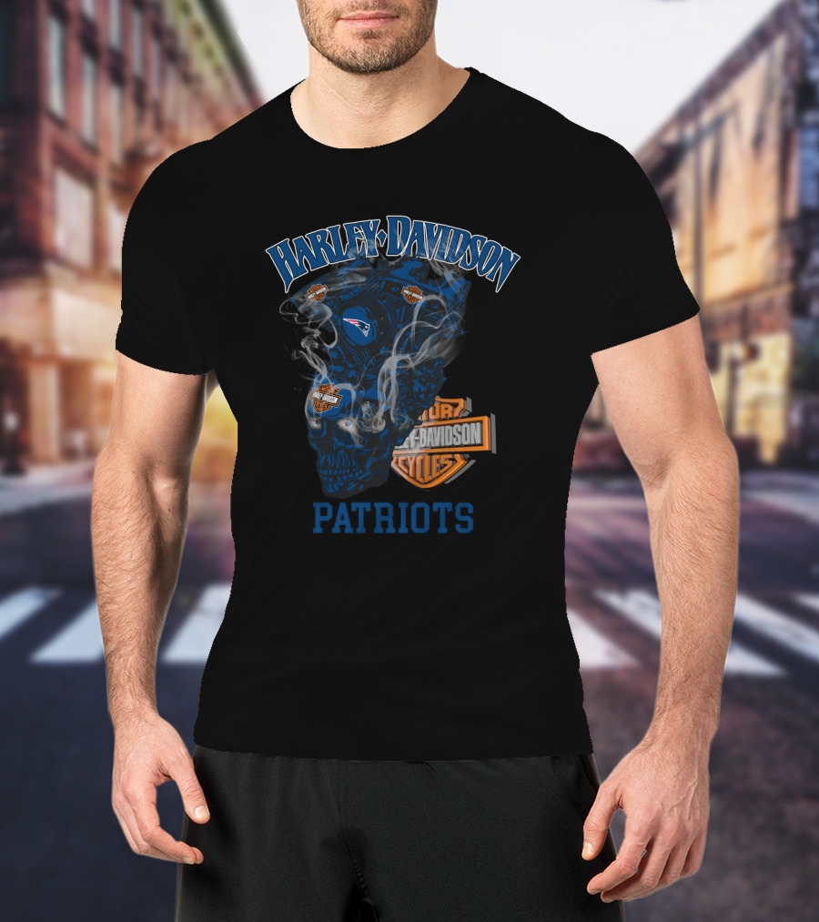 Harley Davidson New England Patriots T-Shirt