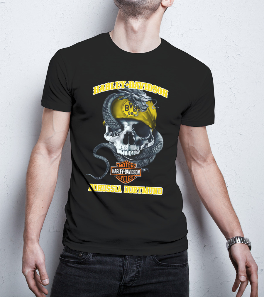 Harley Davidson Motor Cycles Bvb 09 Borussia Dortmund T-Shirt