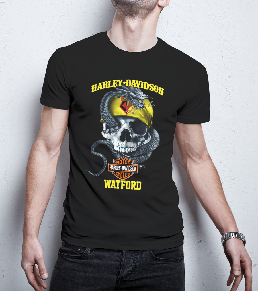 Harley Davidson Watford Skull And Snake T-Shirt