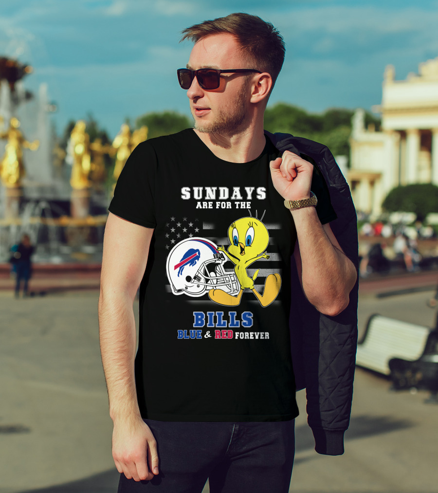 Sundays Are For The Bills Blue & Red Forever T-Shirt