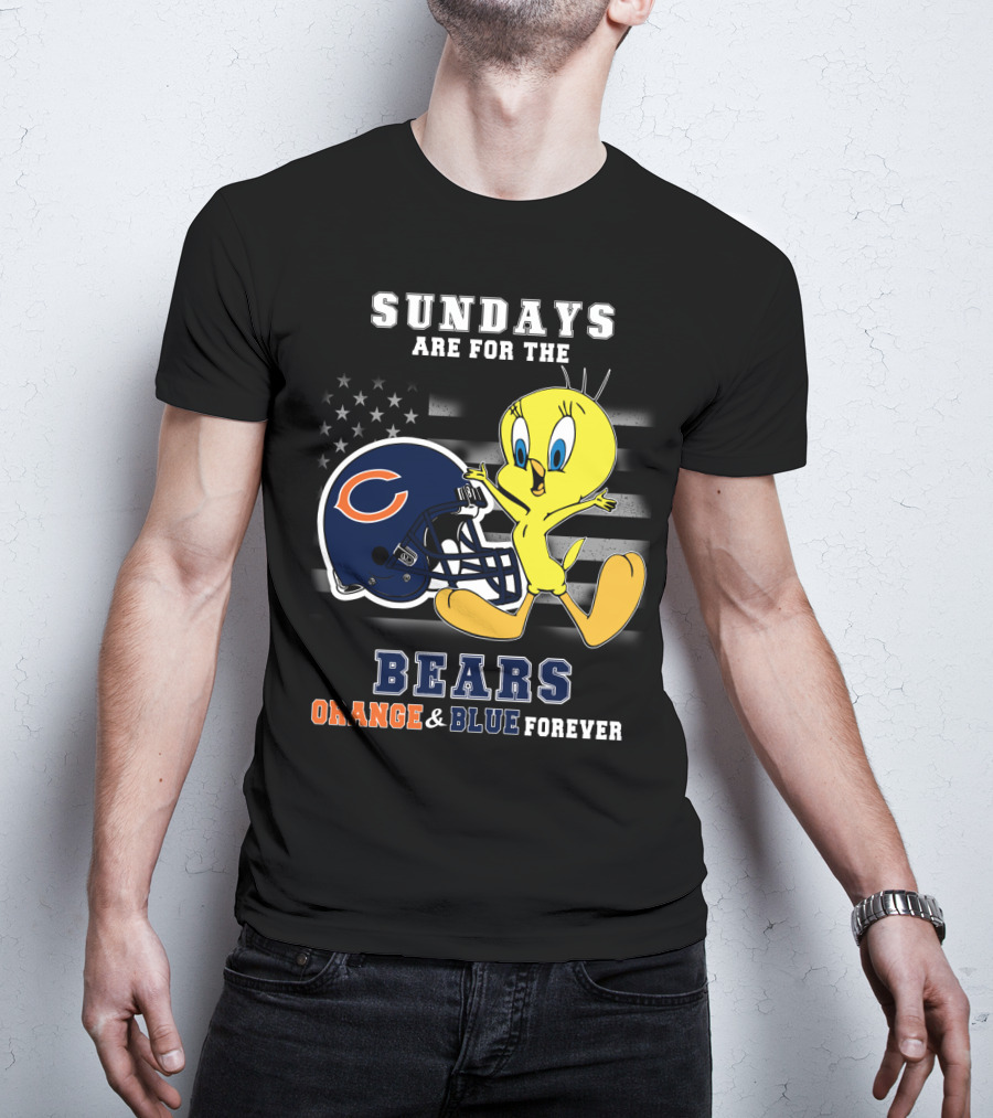 Sundays Are For The Bears Orange & Blue Forever T-Shirt