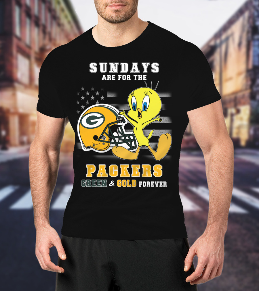 Sundays Are For The Packers Green & Gold Forever T-Shirt