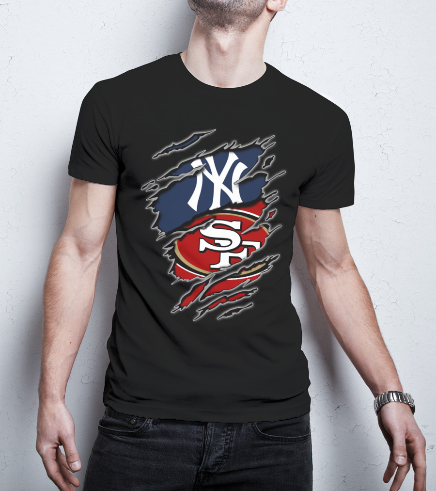 New York Yankees San Francisco 49ers Fan Fusion T-Shirt