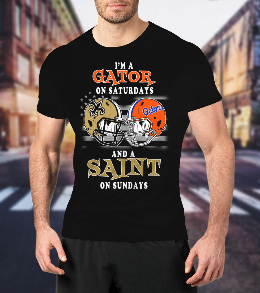 I'm A Gator On Saturdays And A Saint On Sundays T-Shirt