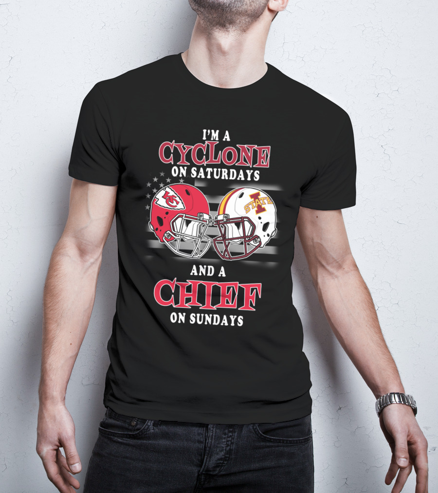 I'm A Cyclone On Saturdays And A Chief On Sundays T-Shirt