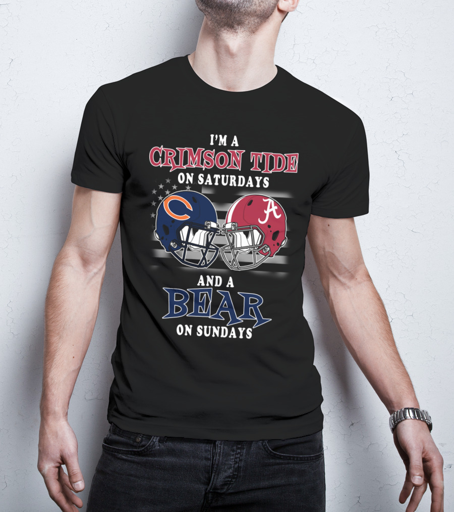 I'm A Crimson Tide On Saturdays And A Bear On Sundays T-Shirt