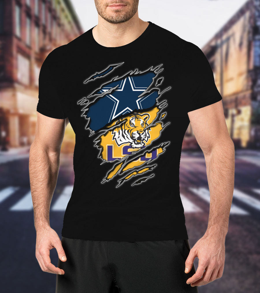 Dallas Cowboys Lsu Tigers T-Shirt