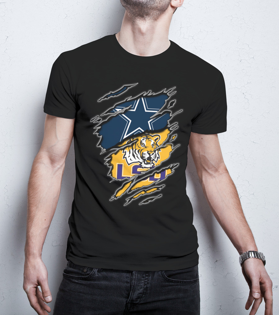 Dallas Cowboys Lsu Tigers T-Shirt