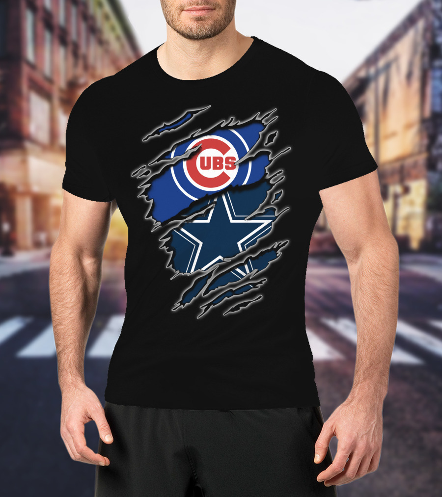 Cubs Cowboys Fans Iconic Rip T-Shirt