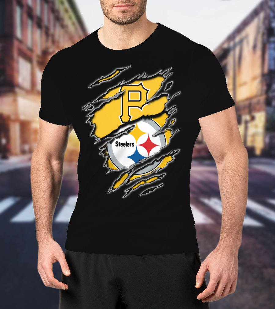 Pittsburgh Pirates Steelers Fan Crossover T-Shirt
