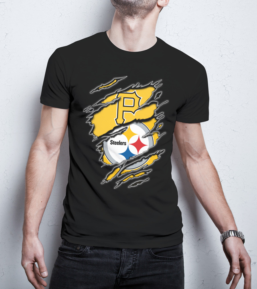 Pittsburgh Pirates Steelers Fan Crossover T-Shirt