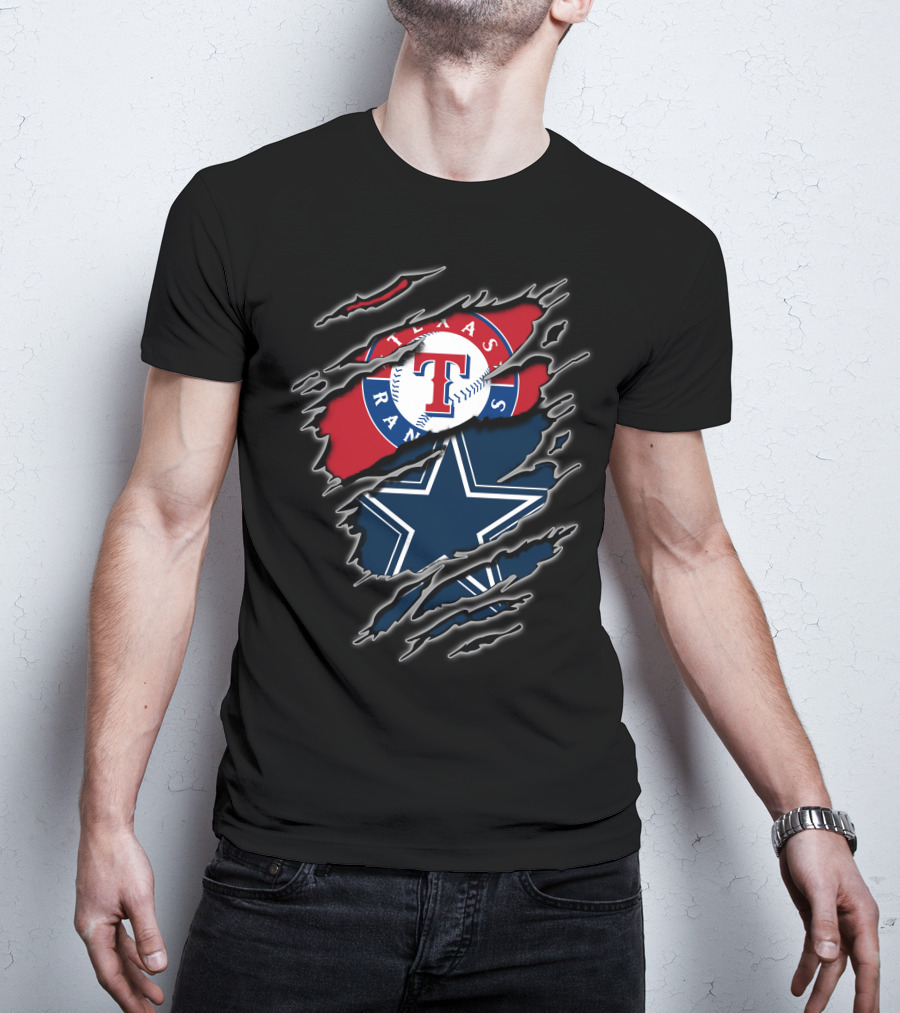 Texas Rangers Cowboys Fan Combo For Enthusiasts T-Shirt