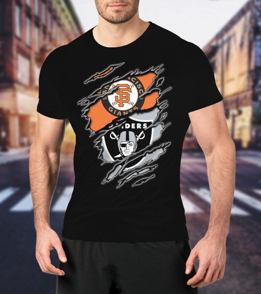 San Francisco Giants And Raiders Fans Collaboration T-Shirt