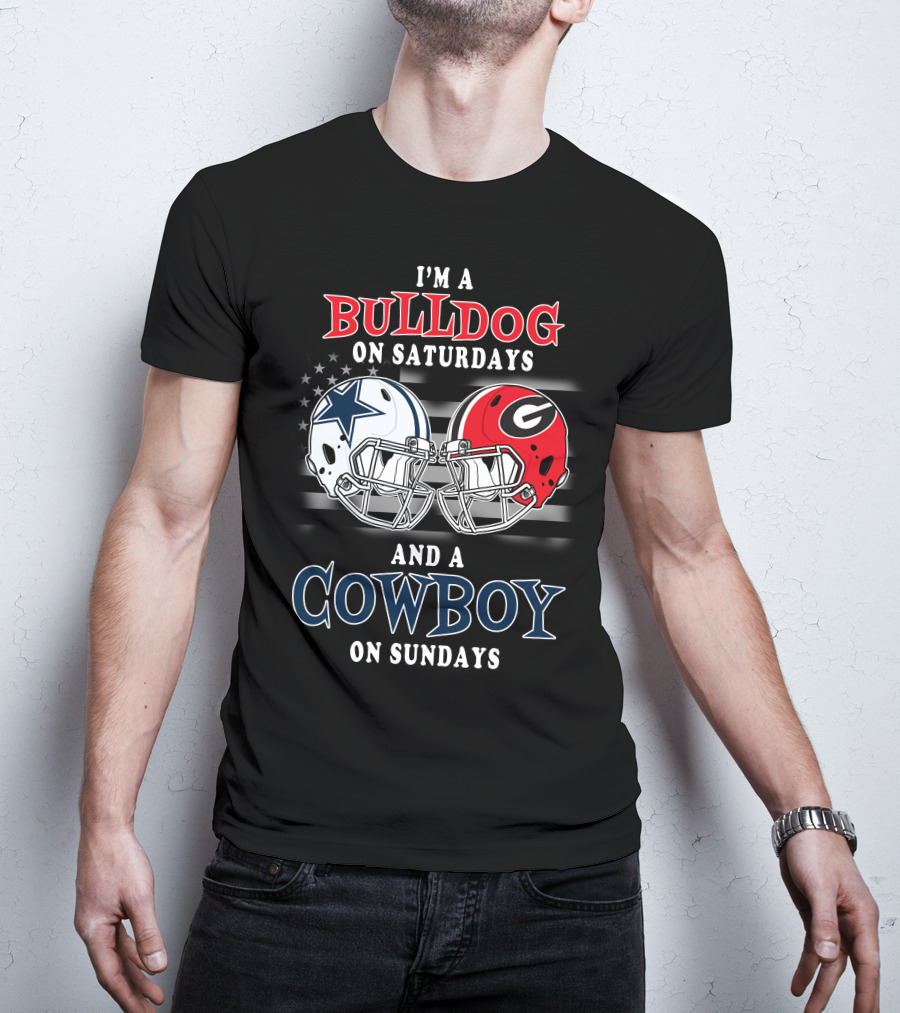 I'm A Bulldog On Saturdays And A Cowboy On Sundays T-Shirt