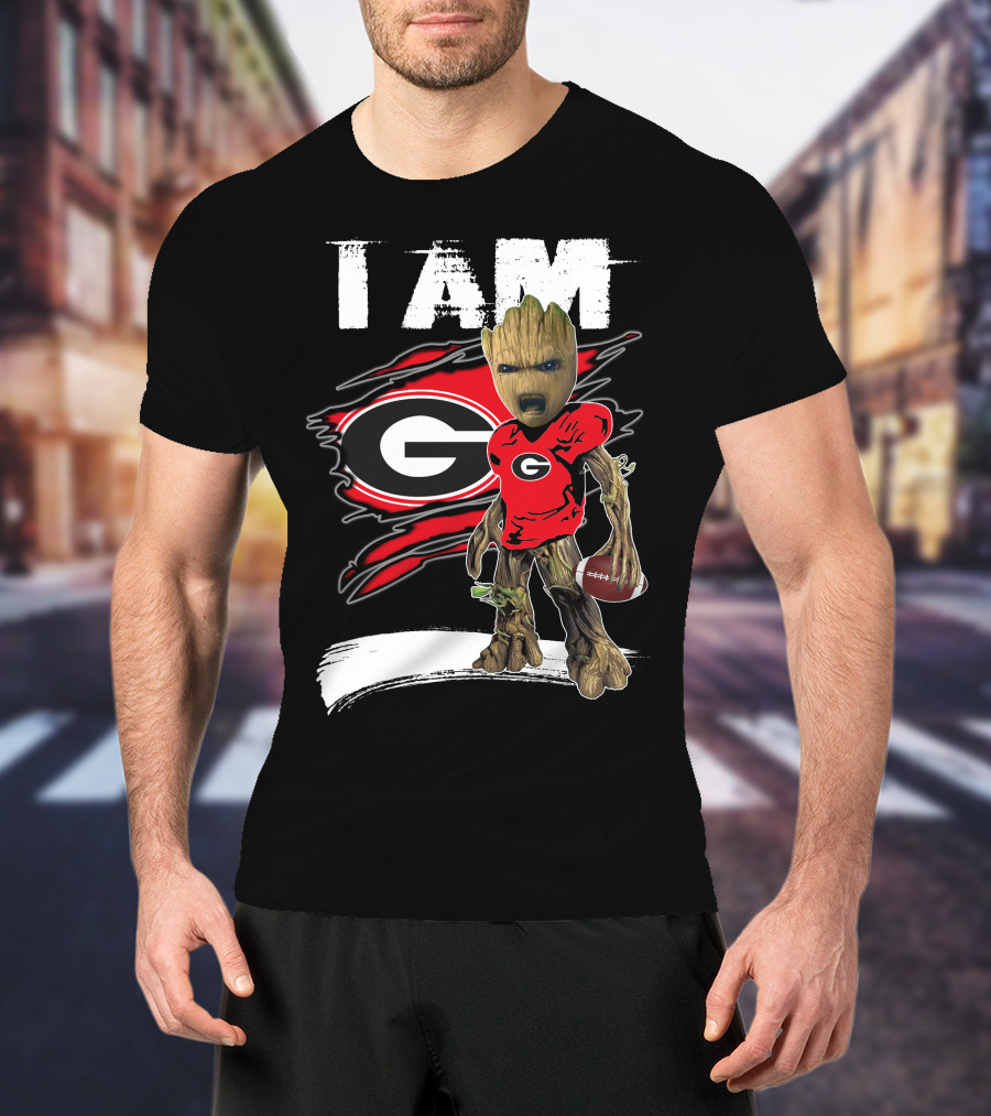 I Am Bulldogs Fan Football Groot Georgia T-Shirt
