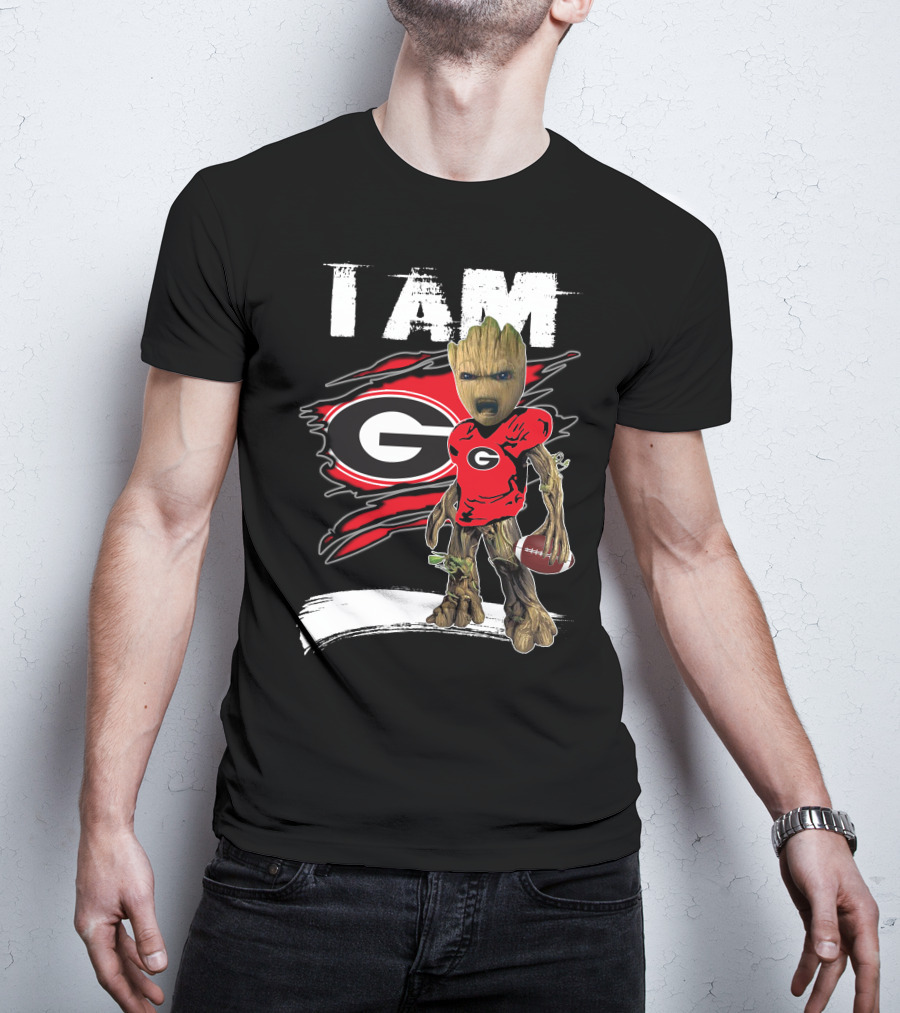 I Am Bulldogs Fan Football Groot Georgia T-Shirt