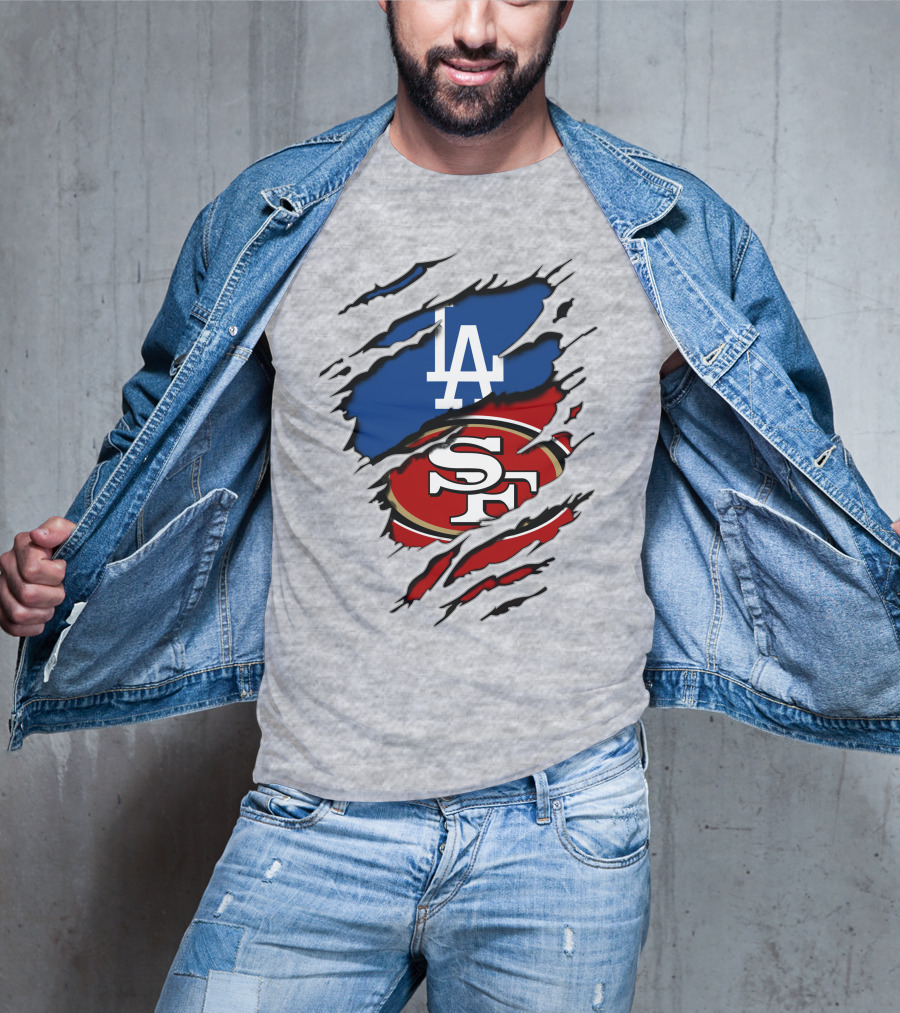 49ers Sf Dodgers La Logos T-Shirt