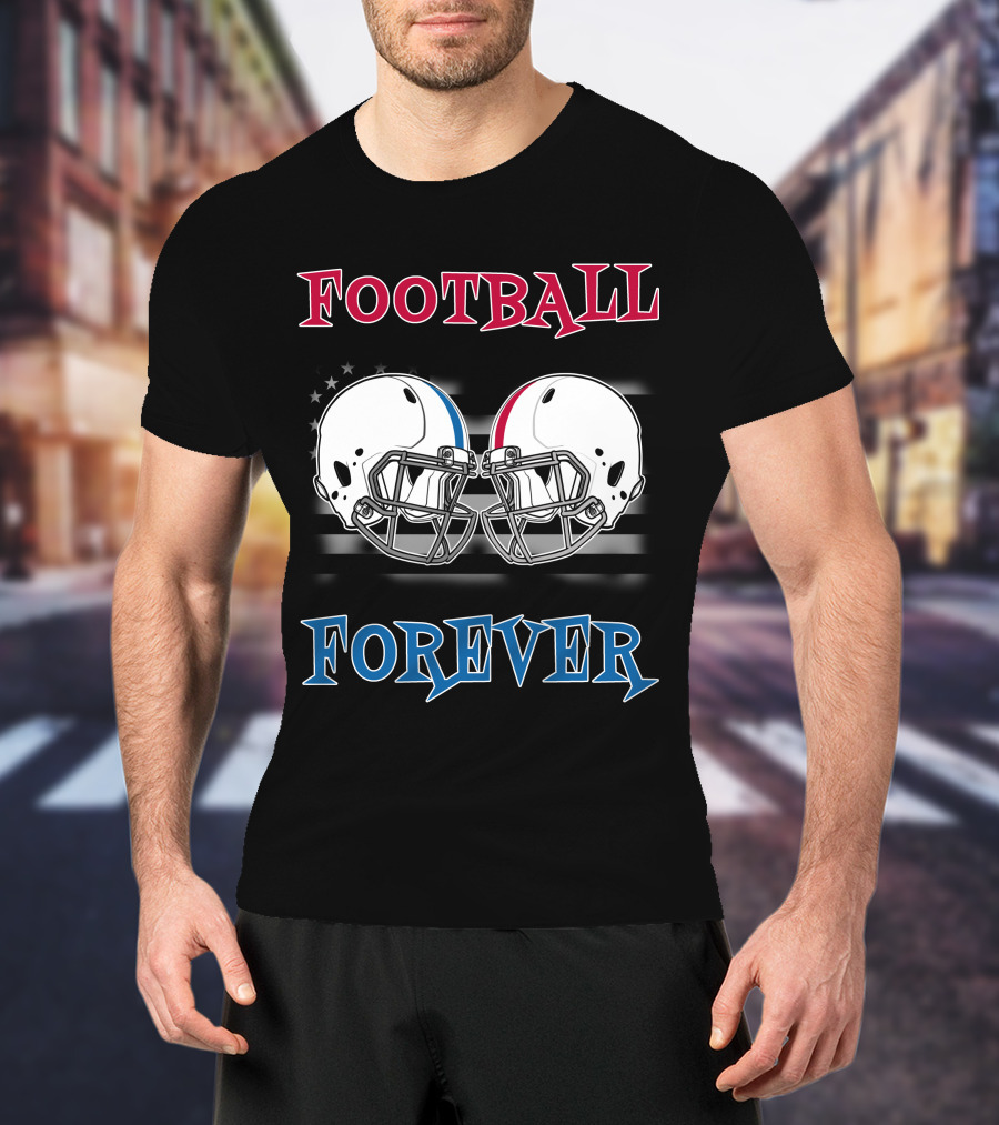 Football Forever Col Buck Helmets Stars Stripes T-Shirt