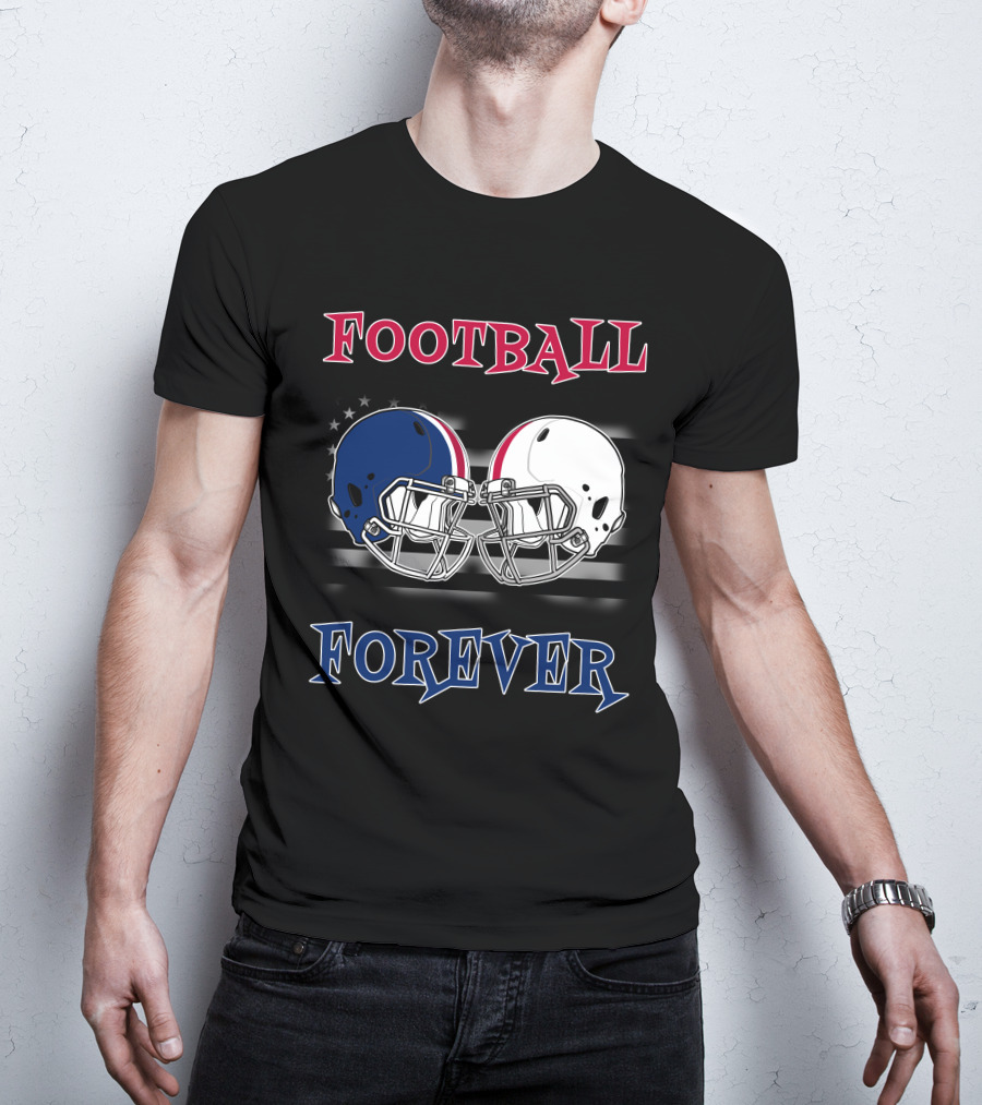 Football Forever Helmets Faceoff T-Shirt