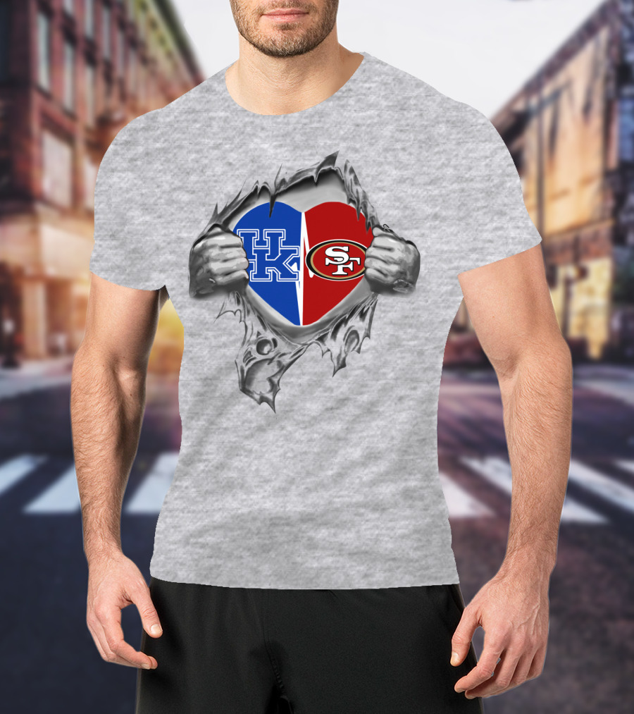 Kentucky Wildcats 49Ers Heart T-Shirt