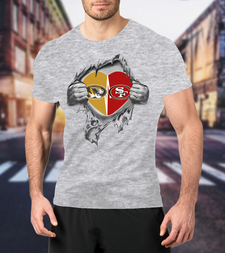 Mizzou Tigers 49Ers Heart T-Shirt