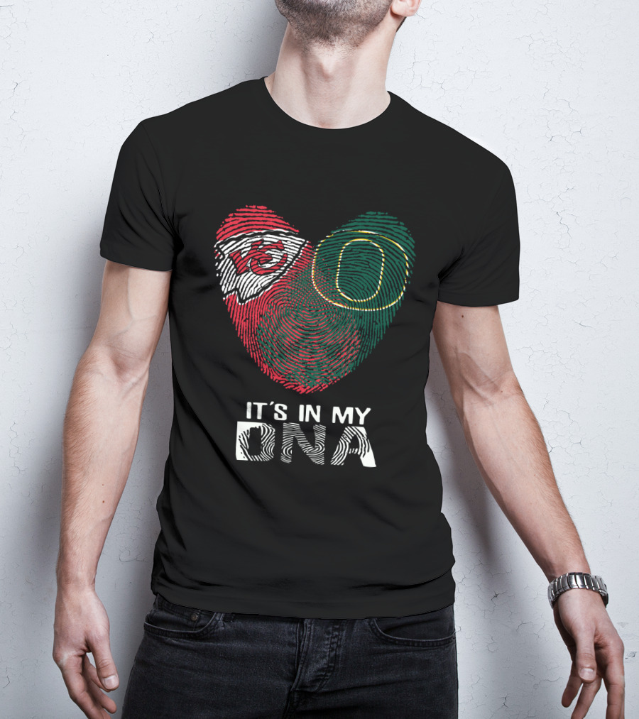 Kansas City Chiefs Oregon Ducks It's In My Dna T-Shirt