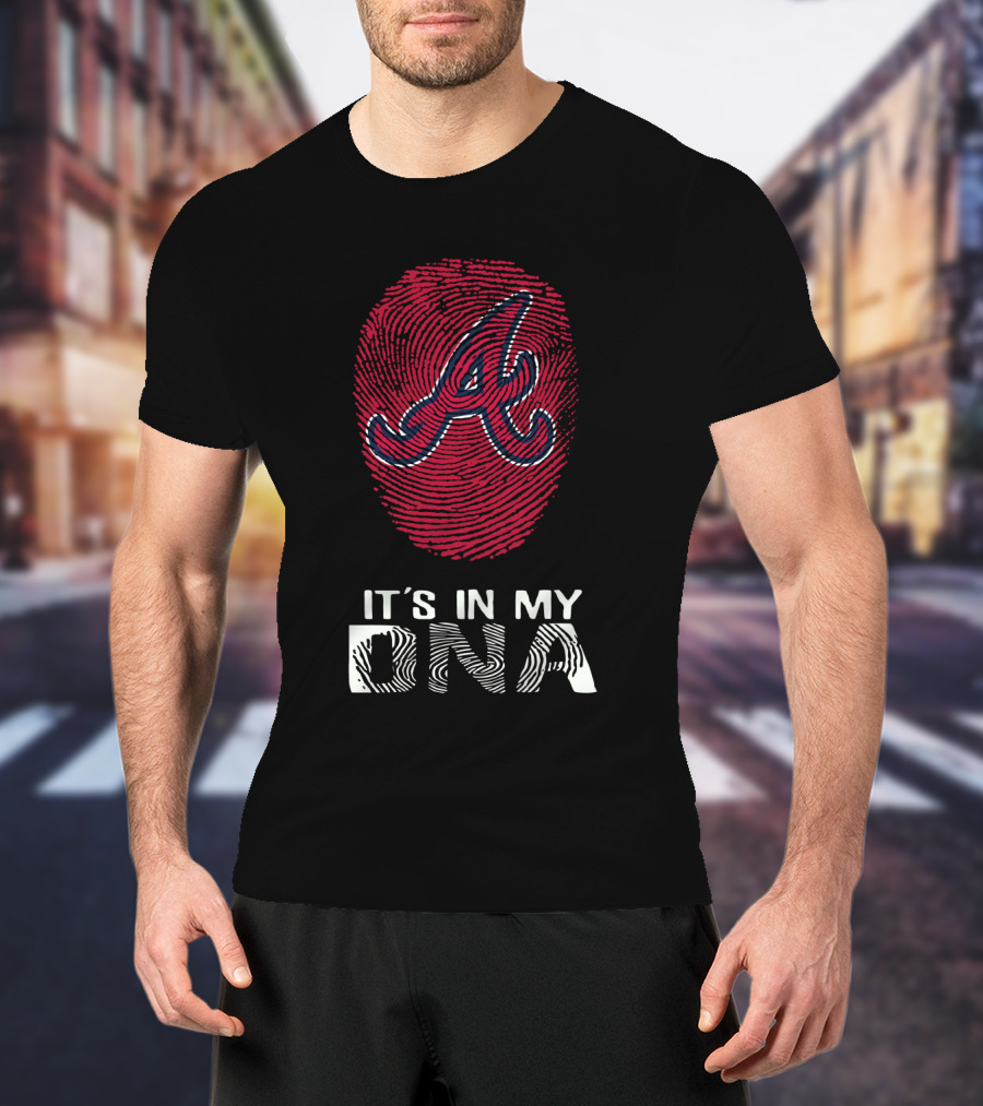 Atlanta Braves It's In My DNA Fingerprint T-Shirt