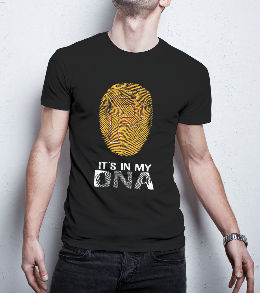 Pirates P It's In My DNA Fingerprint T-Shirt