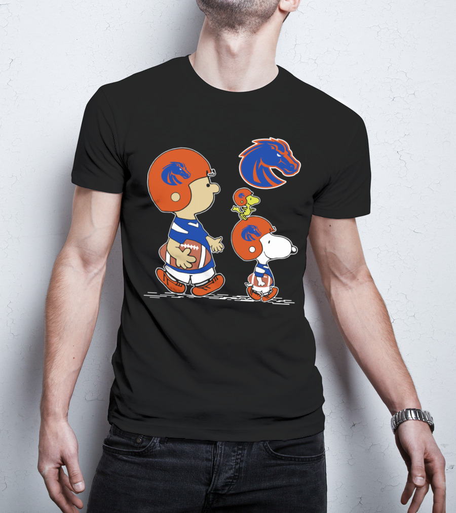 Boise State Broncos Snoopy And Friends Football Team Spirit T-Shirt