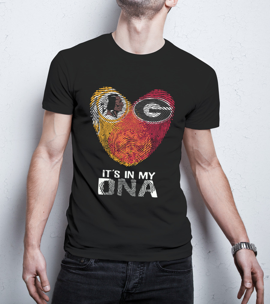 Redskins Bulldogs Logo It's In My Dna T-Shirt