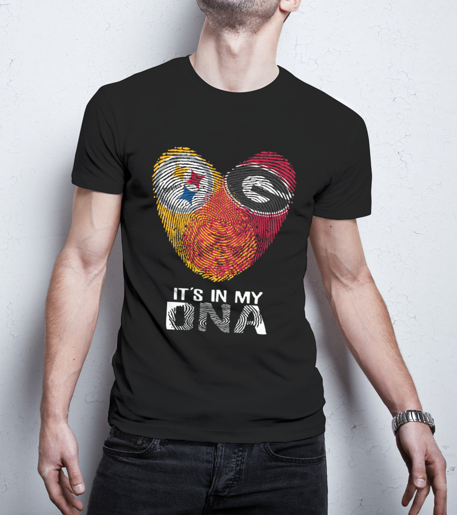 Steelers Georgia Bulldogs It's In My DNA T-Shirt