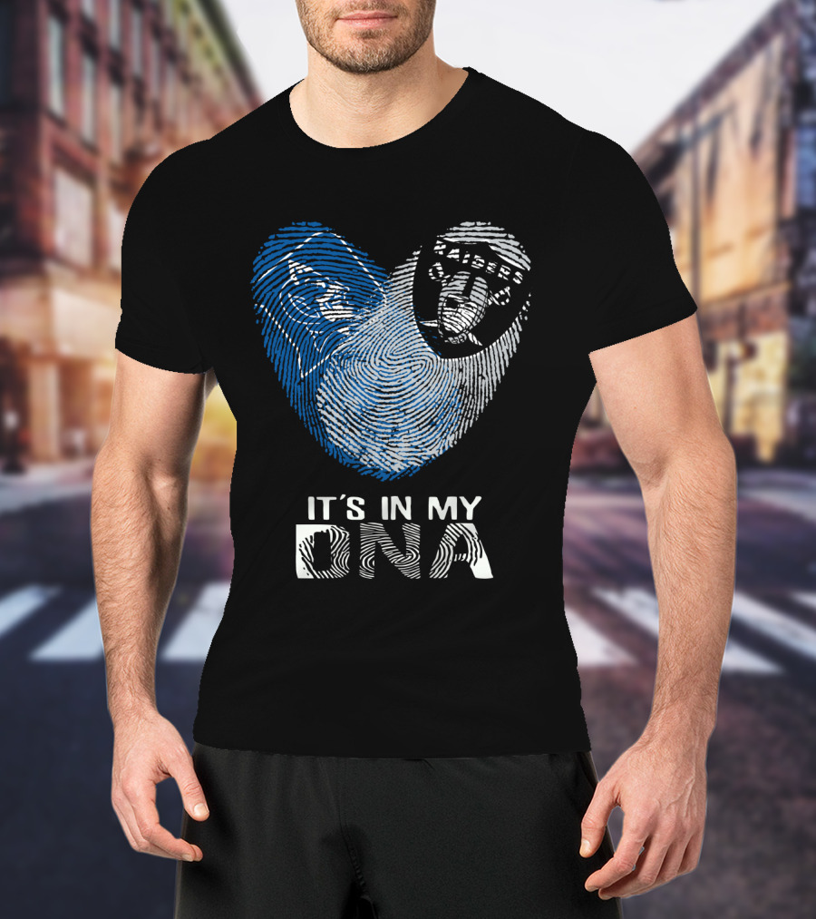 Raiders Duke It's In My DNA Fingerprint Heart T-Shirt