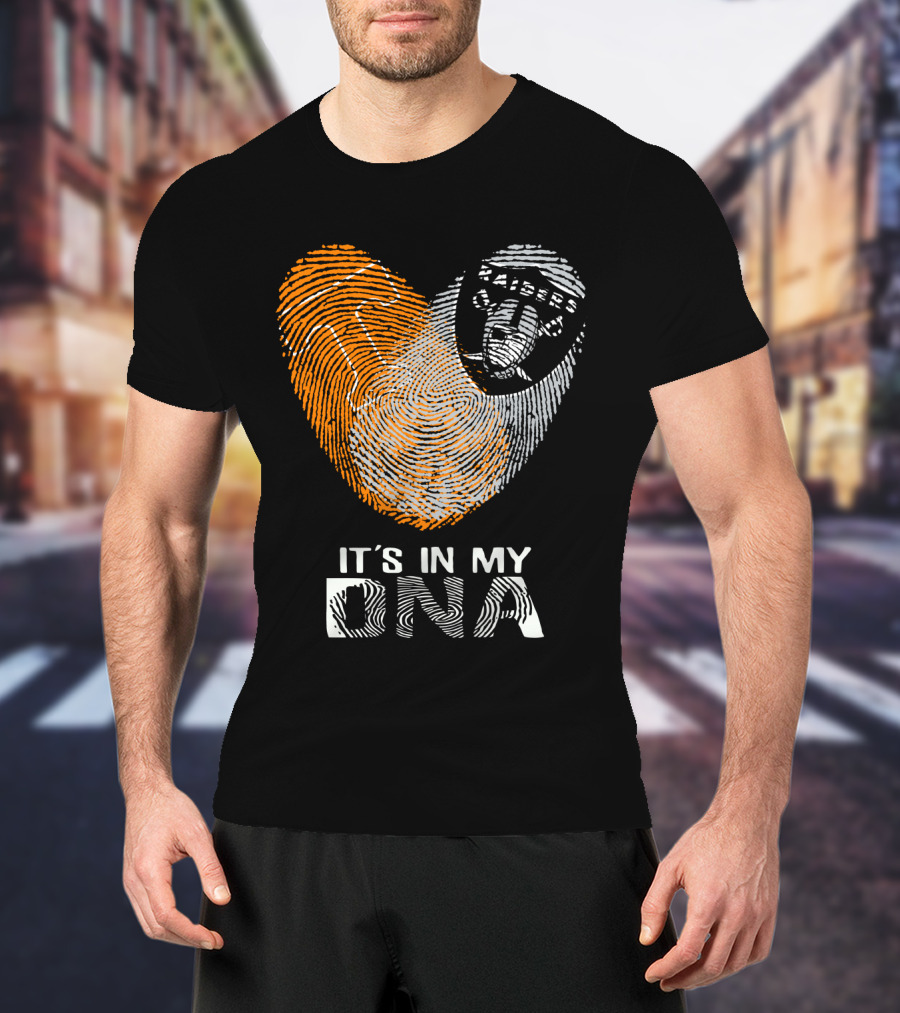 Raiders It's In My DNA Fingerprint Heart T-Shirt