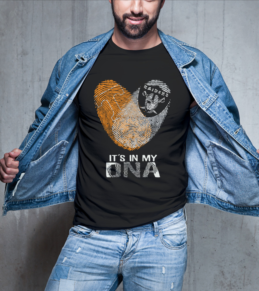 Raiders It's In My DNA Fingerprint Heart T-Shirt