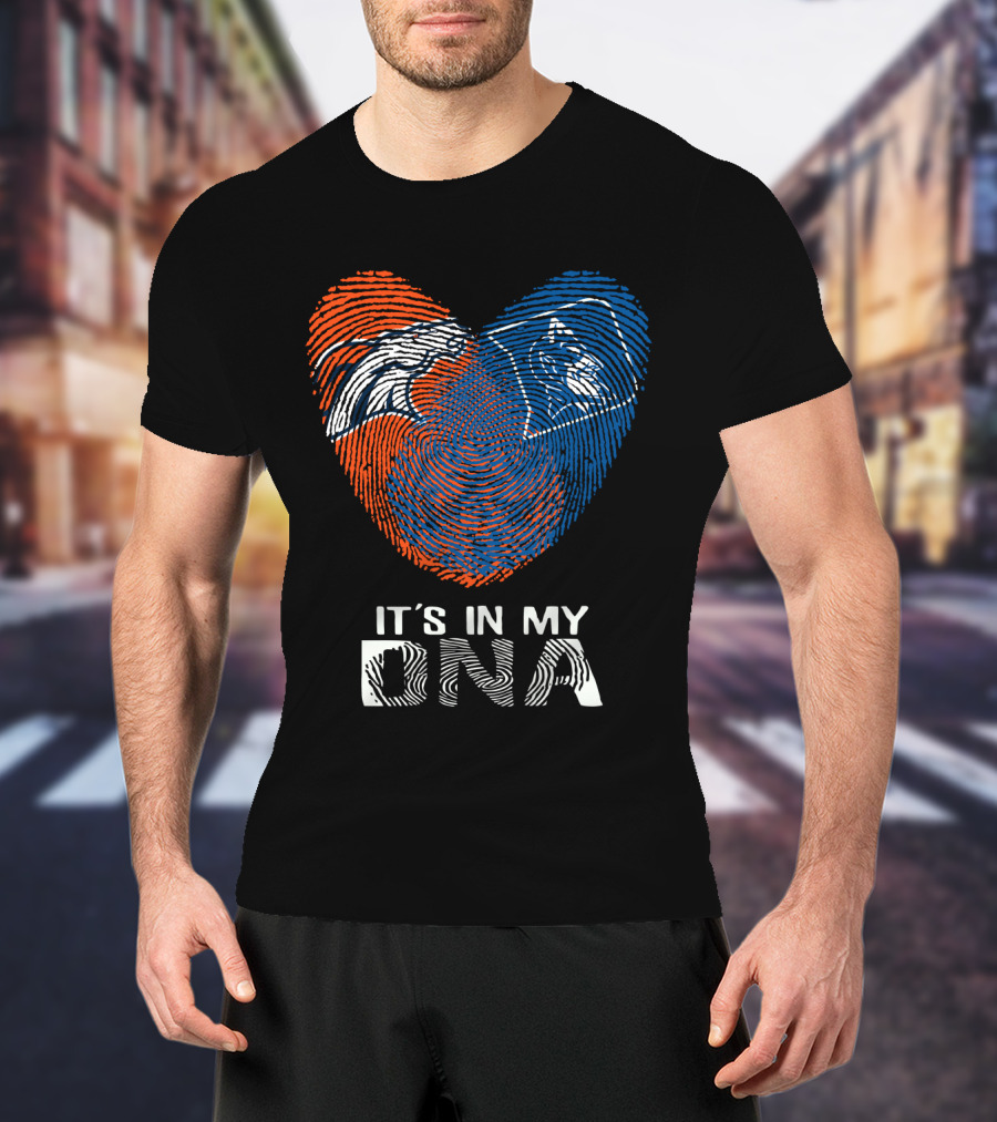 Broncos Duke Heart Fingerprint It's In My DNA T-Shirt