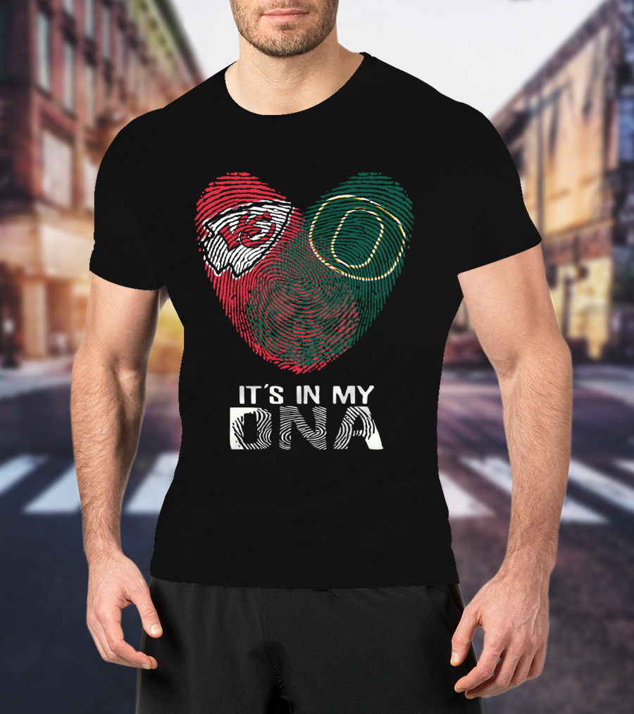 Kansas City Chiefs Oregon Ducks It's In My DNA T-Shirt