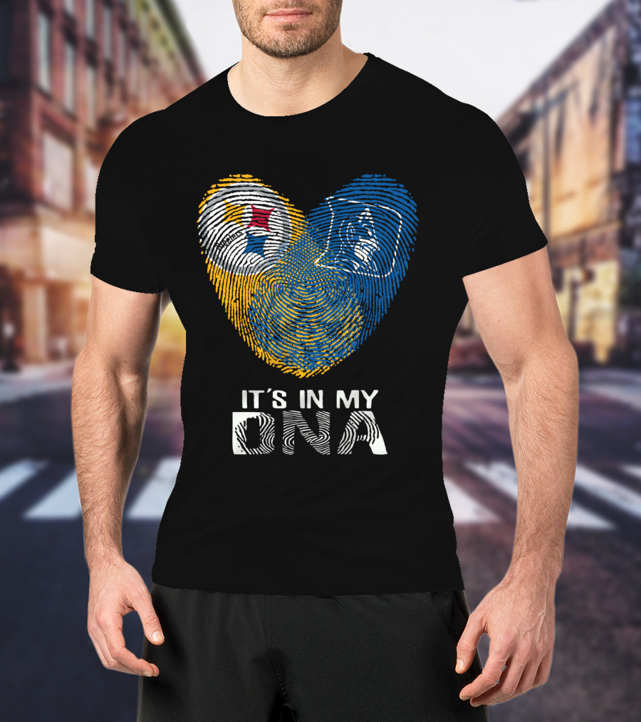 Steelers Duke It's In My DNA Fingerprint Heart T-Shirt