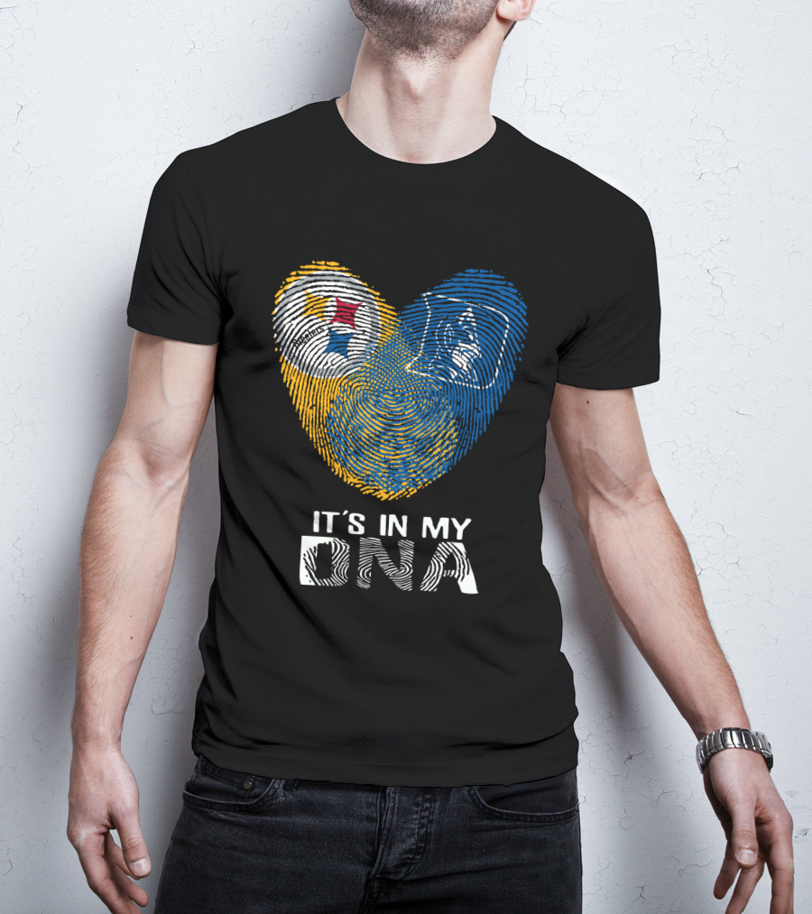 Steelers Duke It's In My DNA Fingerprint Heart T-Shirt