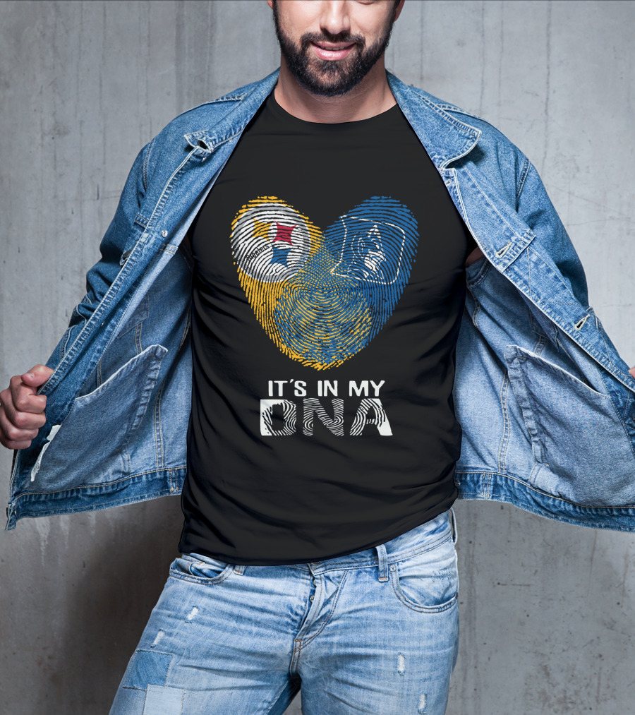 Steelers Duke It's In My DNA Fingerprint Heart T-Shirt