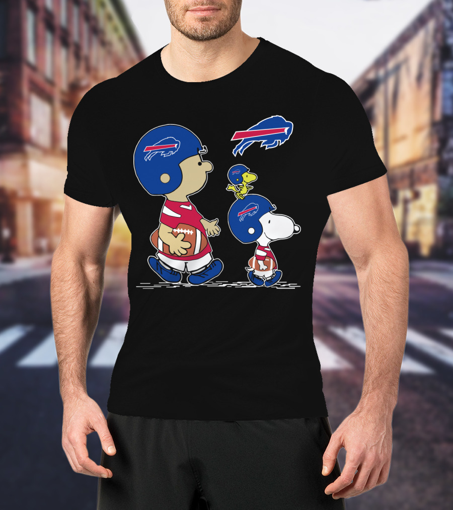 Buffalo Bills Snoopy And Woodstock Football Adventure T-Shirt